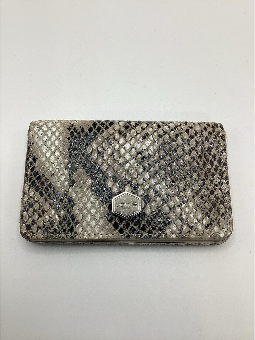 Lodi’s Snake Print Leather Card Holder